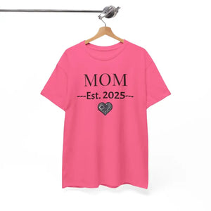 Deluxe T-shirt Mom Established 2025 Heavy Cotton Unisex Tee - Dipaliz - T-shirts