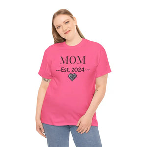 Mom Unisex Heavy Cotton Tee 2024 New Parent Gift - Dipaliz - T-shirts