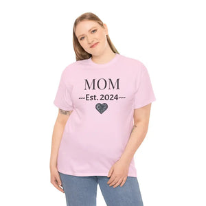 Mom Unisex Heavy Cotton Tee 2024 New Parent Gift - Dipaliz - T-shirts