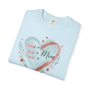 Relaxed Heart Floral Tee - Mom Established 2026 - Dipaliz - T-shirts - m