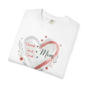 Relaxed Heart Floral Tee - Mom Established 2026 - Dipaliz - T-shirts - m