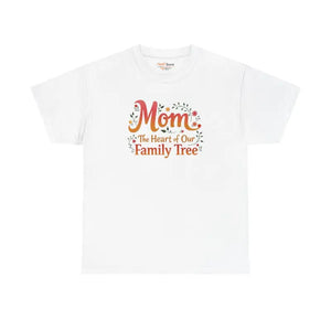 Mom Family Tree Heavy Cotton Tee - Unisex Comfort - Dipaliz - White / s - T-shirts