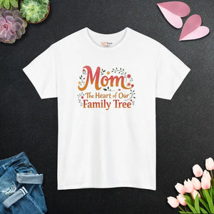 Mom Family Tree Heavy Cotton Tee - Unisex Comfort - Dipaliz - T-shirts