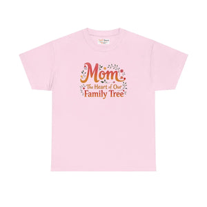 Unisex Mom Family Tree Heavy Cotton Tee - Dipaliz - T-shirts