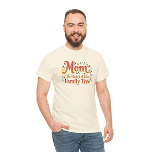 Unisex Mom Family Tree Heavy Cotton Tee - Dipaliz - T-shirts