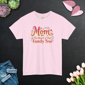 Unisex Mom Family Tree Heavy Cotton Tee - Dipaliz - T-shirts