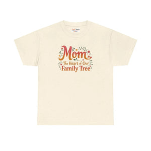 Unisex Mom Family Tree Heavy Cotton Tee - Dipaliz - T-shirts