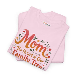 Unisex Mom Family Tree Heavy Cotton Tee - Dipaliz - T-shirts