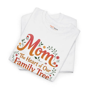 Unisex Mom Family Tree Heavy Cotton Tee - Dipaliz - T-shirts