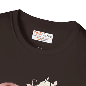 Custom Personalized Mom Heart Floral Tee Cotton - Dipaliz - T-shirts - m