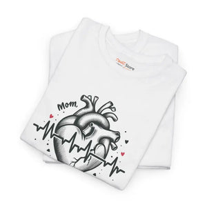 Mom Heartbeat Unisex Heavy Cotton Tee - Love & Style - Dipaliz - T-shirts