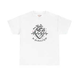 Mom Heartbeat Unisex Heavy Cotton Tee - Love & Style - Dipaliz - White / s - T-shirts