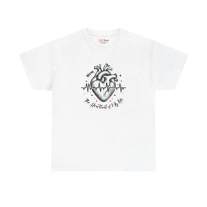 Mom Heartbeat Unisex Heavy Cotton Tee - Dipaliz - T-shirts - s