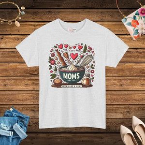 Unisex Heavy Cotton Tee Mom Love Care Hugs Comfort Shirt - Dipaliz - Ash / s - T-shirts