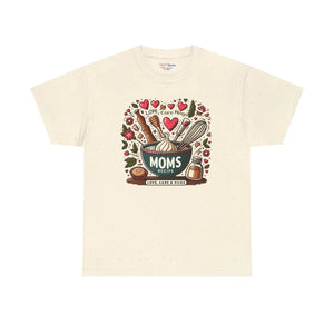 Comfortable Unisex Heavy Cotton Tee Mom Love Care Hugs - Dipaliz - T-shirts - s