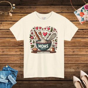 Comfortable Unisex Heavy Cotton Tee Mom Love Care Hugs - Dipaliz - T-shirts - s