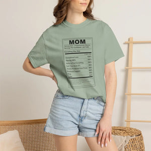 Mom Nutrition Facts T-shirt, Funny Mother’s Day Gift Tee - T-shirts