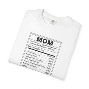 Mom Nutrition Facts T-shirt, Funny Mother’s Day Gift Tee - T-shirts