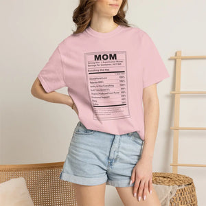 Mom Nutrition Facts T-shirt, Funny Mother’s Day Gift Tee - T-shirts