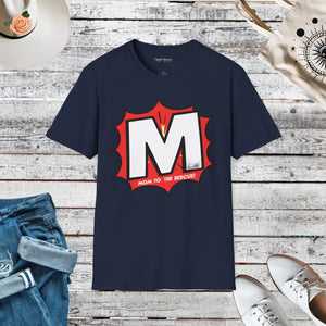 Mom to the Rescue Unisex Softstyle Tee - Comfort Style - Dipaliz - Navy / s - T-shirts