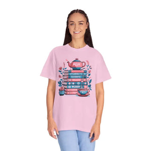 Cozy Book Tee - Favorite Reads Women’s Fashion Top - Dipaliz - T-shirts