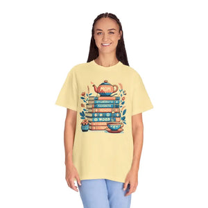 Cozy Book Tee - Favorite Reads Women’s Fashion Top - Dipaliz - T-shirts