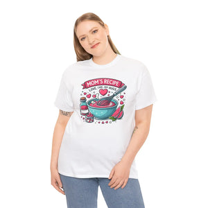 Moms Recipe Unisex Tee - Heavy Cotton Home Cooking - Dipaliz - T-shirts - s