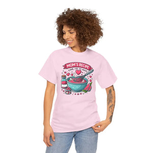 Moms Recipe Unisex Tee - Heavy Cotton Home Cooking - Dipaliz - T-shirts - s