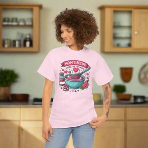 Moms Recipe Unisex Tee - Heavy Cotton Home Cooking - Dipaliz - T-shirts - s