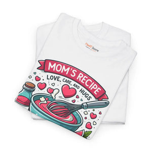 Moms Recipe Unisex Tee - Heavy Cotton Home Cooking - Dipaliz - T-shirts - s