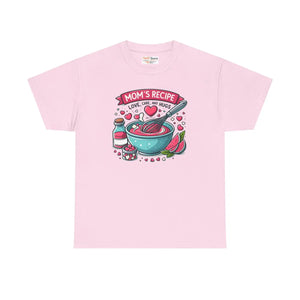 Moms Recipe Unisex Tee - Heavy Cotton Home Cooking - Dipaliz - T-shirts - s
