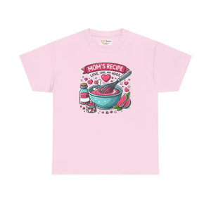 Moms Recipe Unisex Tee - Home Cooking Comfort Style - Dipaliz - Light Pink / s - T-shirts