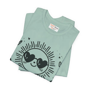 Sunshine Unisex Jersey Tee Breathable Fabric Dipaliz - T-shirts - Xs