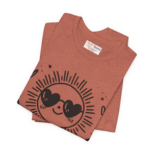 Sunshine Unisex Jersey Tee Breathable Fabric Dipaliz - T-shirts - Xs