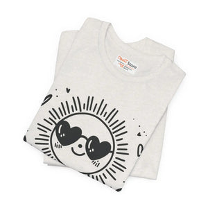 Sunshine Unisex Jersey Tee Breathable Fabric Dipaliz - T-shirts - Xs