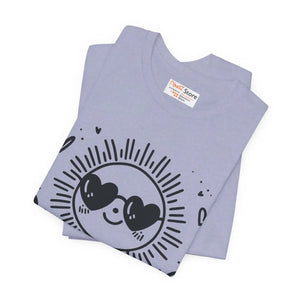Sunshine Unisex Jersey Tee Breathable Fabric Dipaliz - T-shirts - Xs