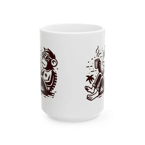Vibrant Monkey Coffee Bliss Ceramic Mug - Dipaliz - Mugs