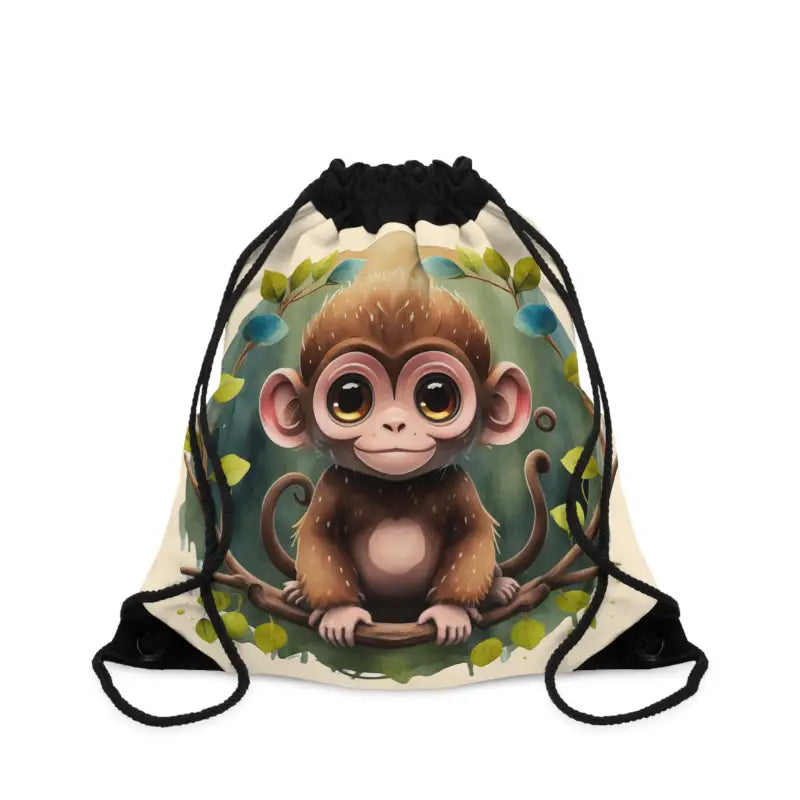 Monkey Outdoor Drawstring Bag: your Cute Adventure Buddy - one Size Bags