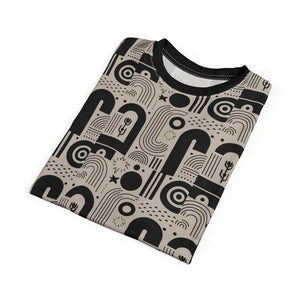 T-shirts - Exciting Monochrome Abstract Tee Premium Fabric - Dipaliz