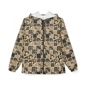 Monochrome Abstract Windbreaker - Custom Lightweight - Dipaliz - Windbreakers