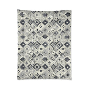 Monochrome Geometric Comforter – One-sided Print - Dipaliz - Quilts & Comforters