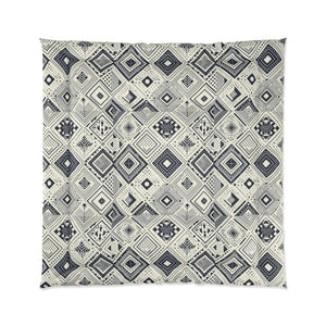 Monochrome Geometric Comforter – One-sided Print - Dipaliz - Quilts & Comforters