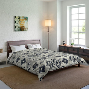 Monochrome Geometric Comforter – One-sided Print - Dipaliz - Quilts & Comforters