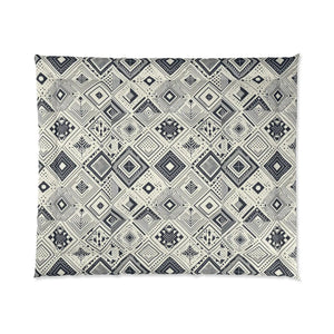 Monochrome Geometric Comforter – One-sided Print - Dipaliz - Quilts & Comforters