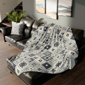 Soft Polyester Blanket - Monochrome Geometric Pattern - Dipaliz - Blankets