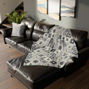 Soft Polyester Blanket - Monochrome Geometric Pattern - Dipaliz - Blankets