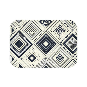 Geometrical Pattern Bath Mat - Anti-slip Backing - Dipaliz - 24’’ × 17’’ - Mats & Rugs