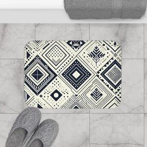 Geometrical Pattern Bath Mat - Anti-slip Backing - Dipaliz - Mats & Rugs