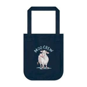 Eco-chic Canvas Tote - Certified-organic Cotton Moo Crew - Dipaliz - one Size / Navy - Bags