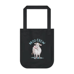 Eco-chic Canvas Tote - Certified-organic Cotton Moo Crew - Dipaliz - one Size / Black - Bags